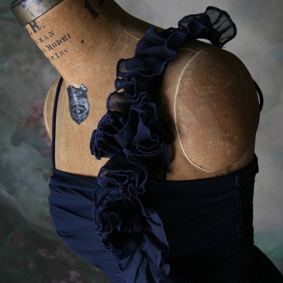 Jodi Kristopher Dress Navy Size Small - Picture 2 of 8